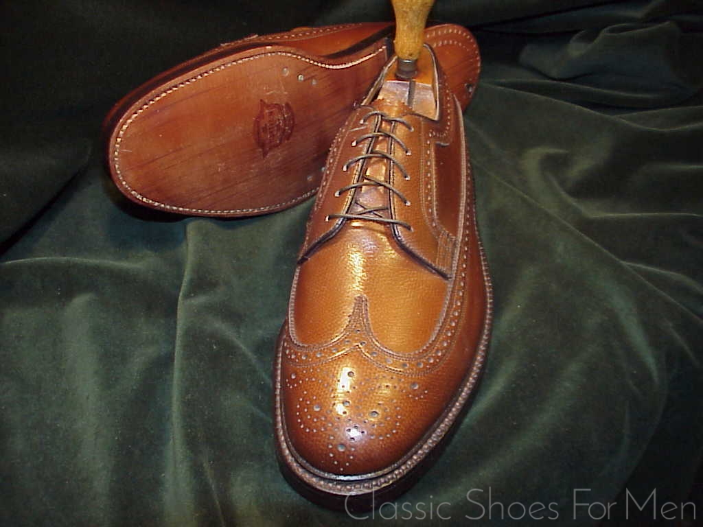 *NEW - Florsheim Imperial Full Brogue Derby Budapester, Circa 1980: US 9.5D (42.5D) - Image 5