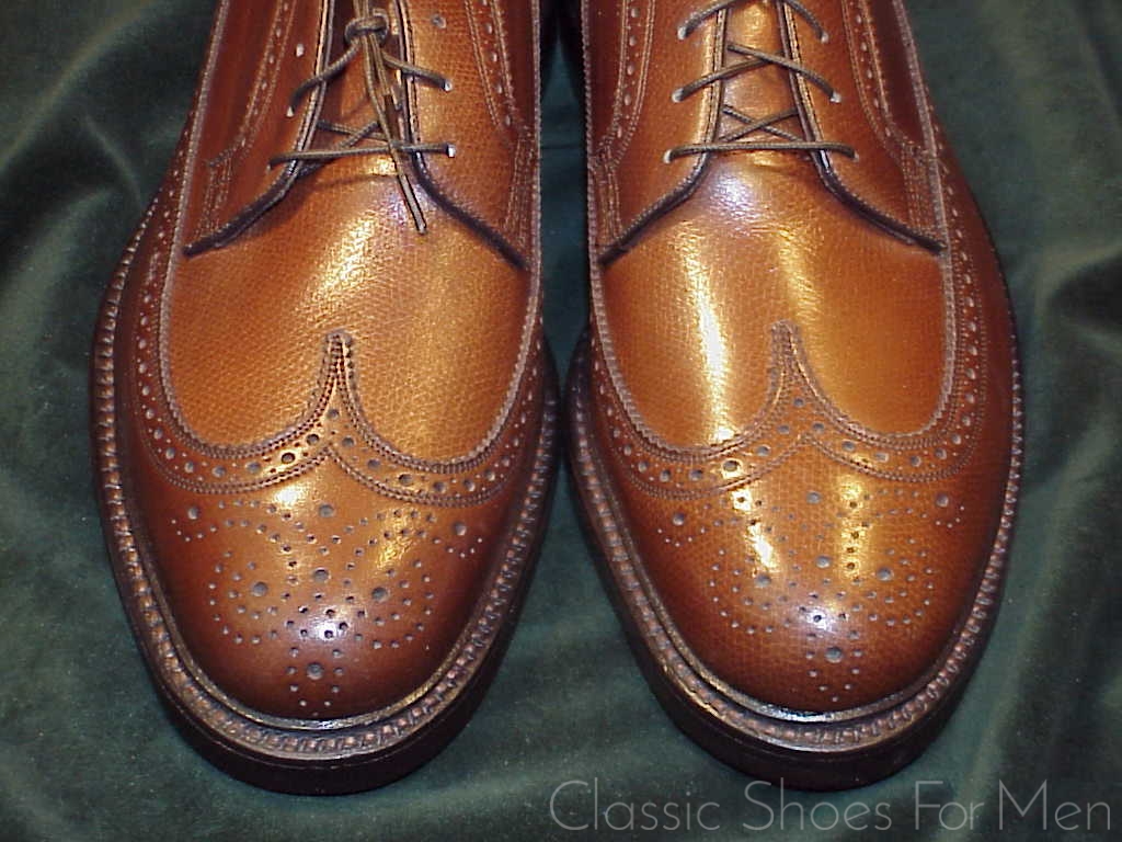 *NEW - Florsheim Imperial Full Brogue Derby Budapester, Circa 1980: US 9.5D (42.5D) - Image 9