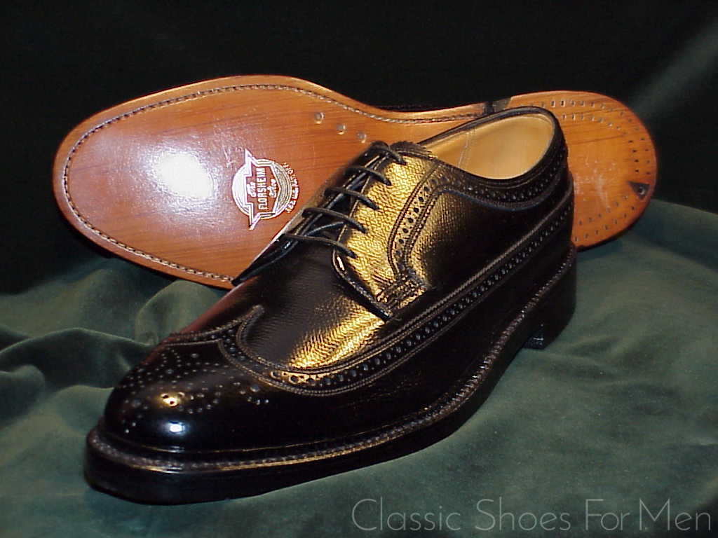 *NEW - FLORSHEIM IMPERIAL Full Brogue Derby Budapester, Circa 1980: 45C (US 11.5C) - Image 8