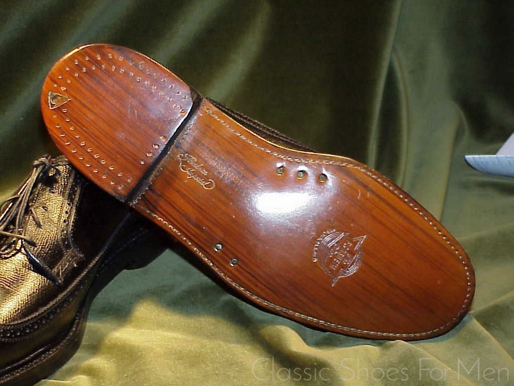 NEW - Florsheim Imperial Full Brogue Derby Budapester, Circa 1985: 42.5D - Image 10