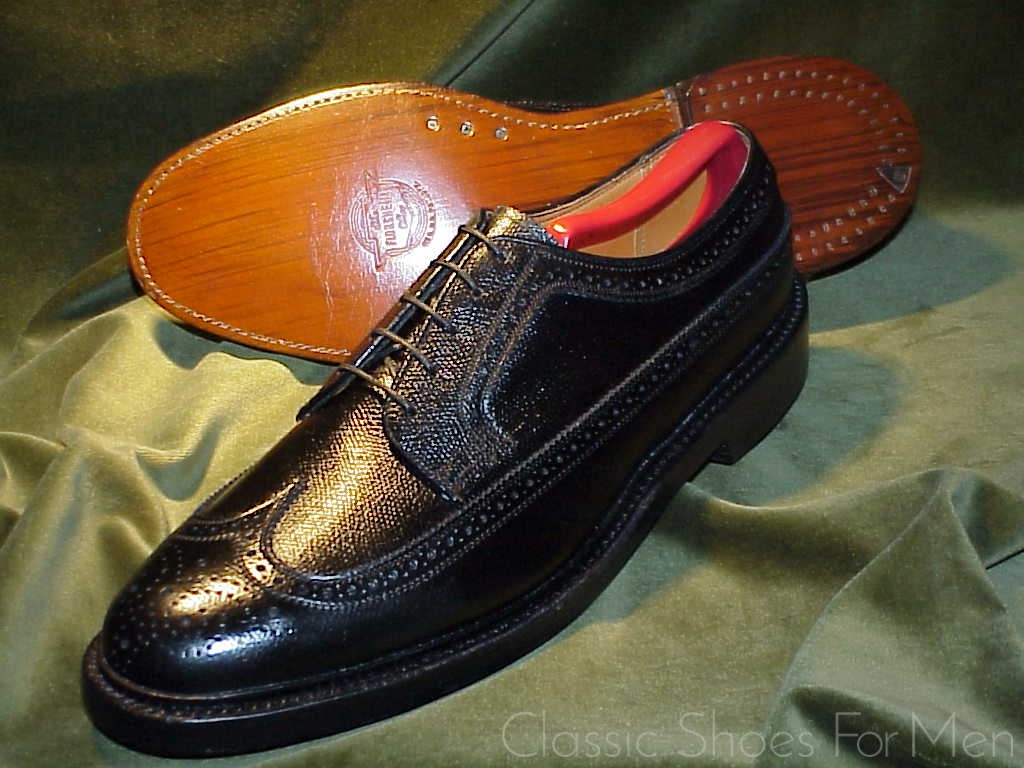 NEW - Florsheim Imperial Full Brogue Derby Budapester, Circa 1985: 42.5D - Image 8