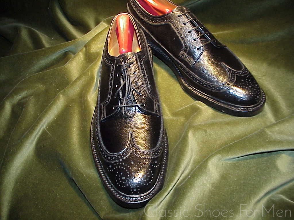NEW - Florsheim Imperial Full Brogue Derby Budapester, Circa 1985: 42.5D - Image 4