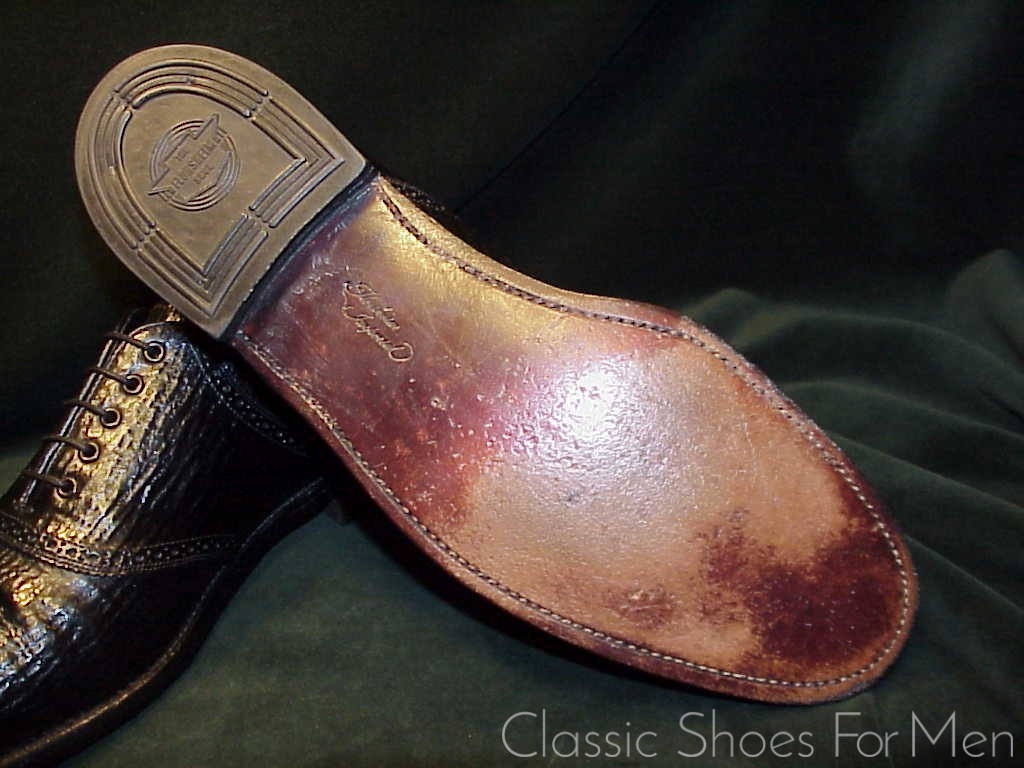 *Near new FLORSHEIM IMPERIAL Sharkskin, Saddle Oxford, Cir. 1970: US 9.5-10 Narrow (42.5-43 Narrow.) - Image 10