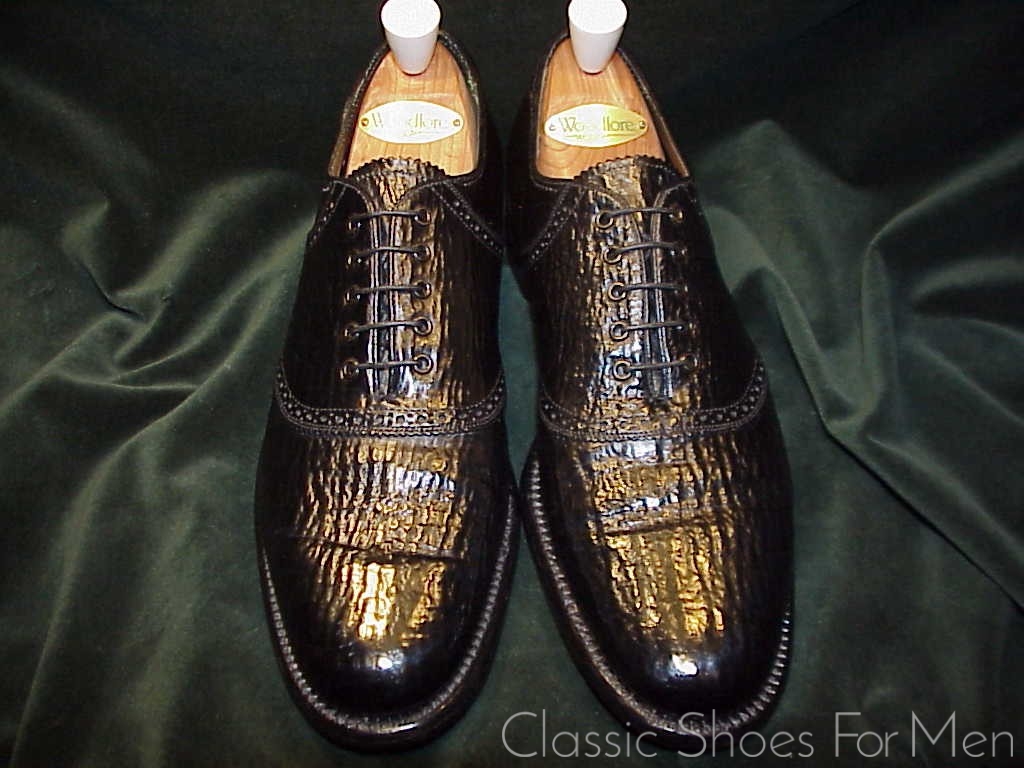 *Near new FLORSHEIM IMPERIAL Sharkskin, Saddle Oxford, Cir. 1970: US 9.5-10 Narrow (42.5-43 Narrow.) - Image 2