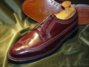 *NEW - FLORSHEIM Imperial SHELL CORDOVAN Full Brogue, Circa 1980: US 9.5D (42.5D)