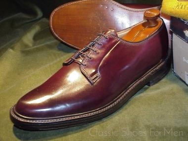 *NEW - Vintage - FLORSHEIM IMPERIAL Shell Cordovan Plain Front Derby, Cir. 1980:47D