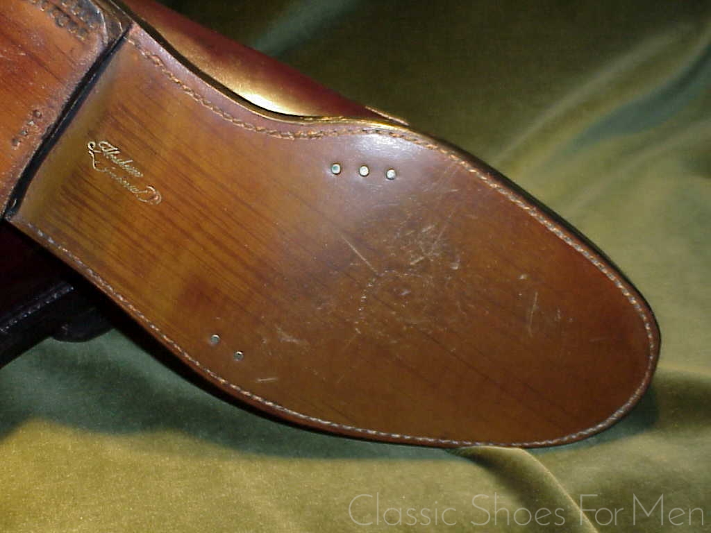 *NEW - Vintage - FLORSHEIM IMPERIAL Shell Cordovan Plain Front Derby, Cir. 1980:47D - Image 11