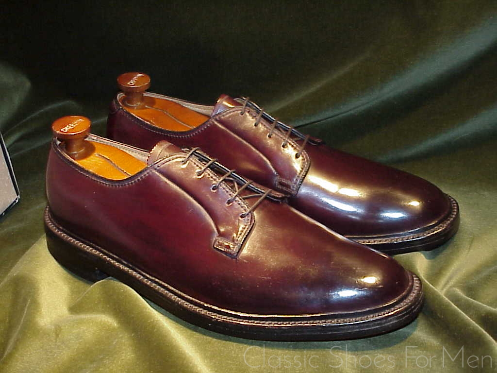 *NEW - Vintage - FLORSHEIM IMPERIAL Shell Cordovan Plain Front Derby, Cir. 1980:47D - Image 7