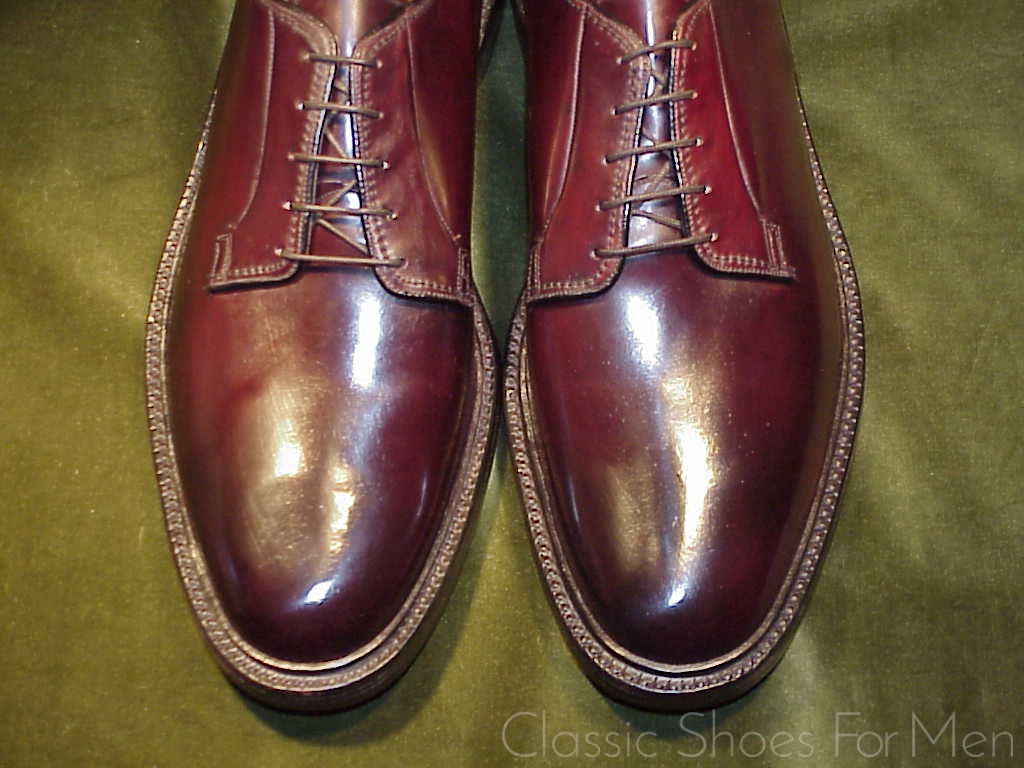*NEW - Vintage - FLORSHEIM IMPERIAL Shell Cordovan Plain Front Derby, Cir. 1980:47D - Image 5