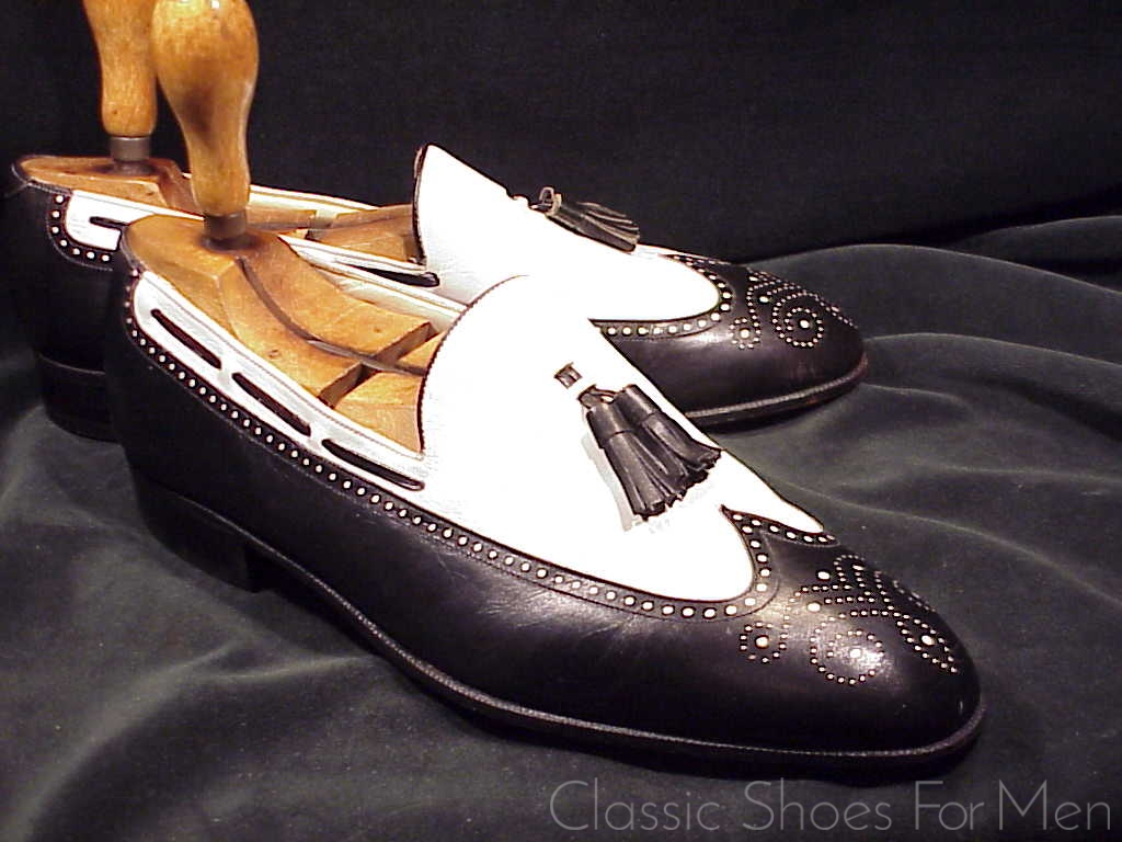 *Near new - Vintage FLORSHEIM IMPERIAL Spectator Tassel Loafer: US 8.5D (41.5D) - Image 3