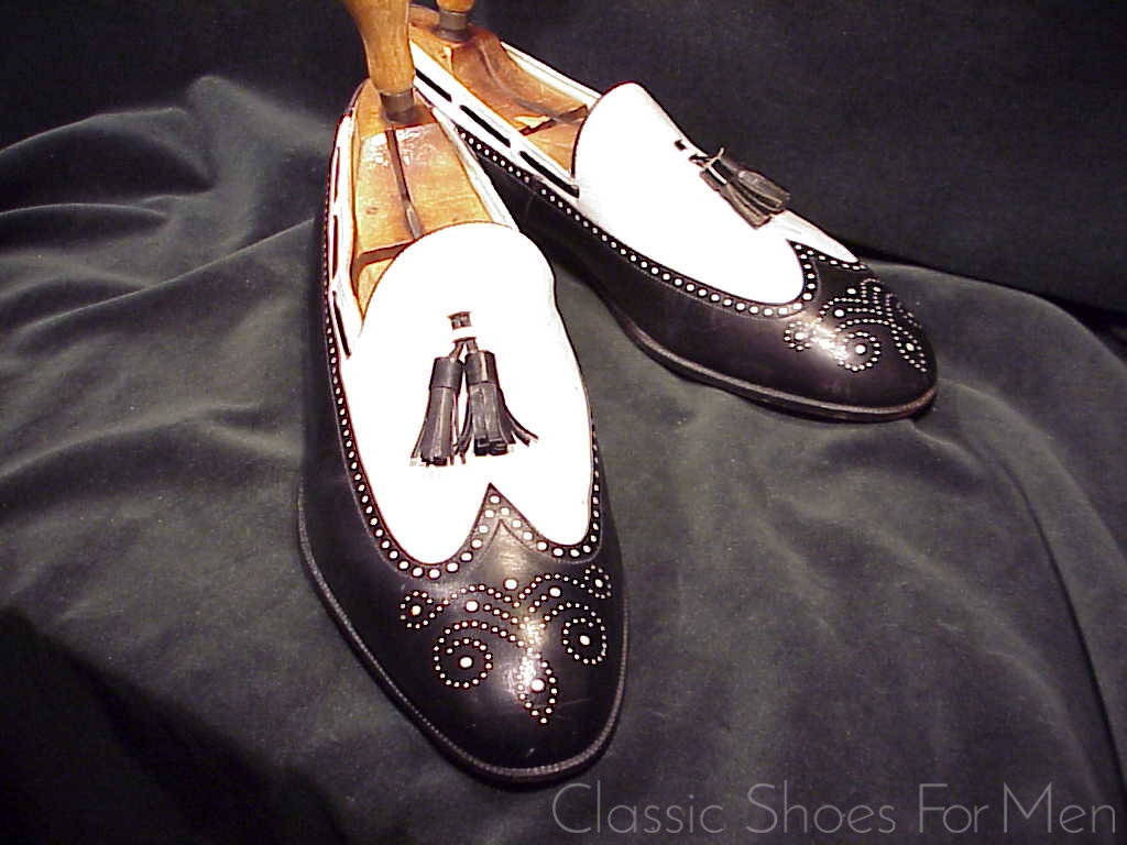 *Near new - Vintage FLORSHEIM IMPERIAL Spectator Tassel Loafer: US 8.5D (41.5D) - Image 4