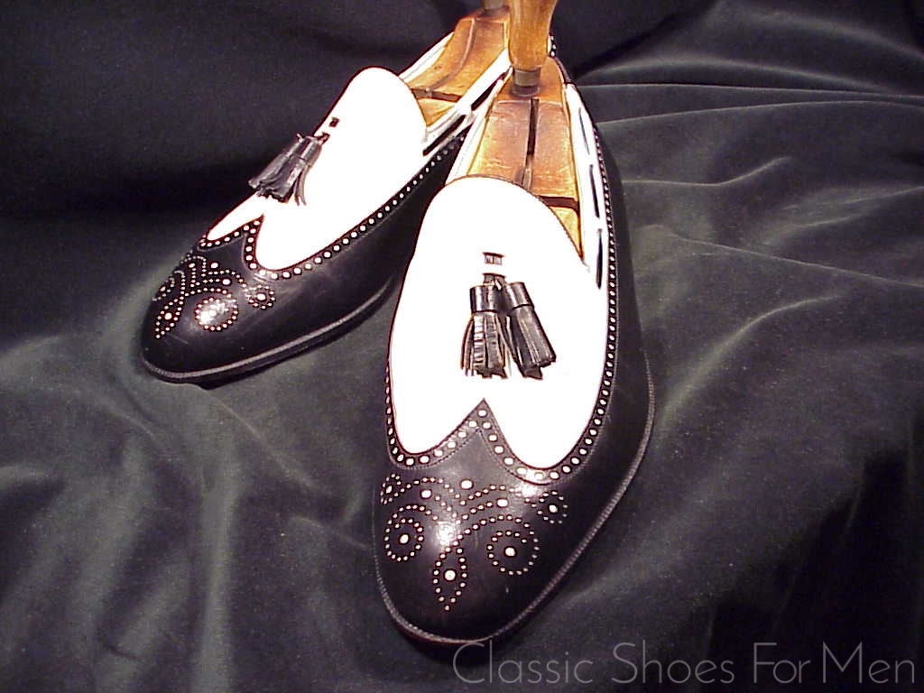 *Near new - Vintage FLORSHEIM IMPERIAL Spectator Tassel Loafer: US 8.5D (41.5D) - Image 6