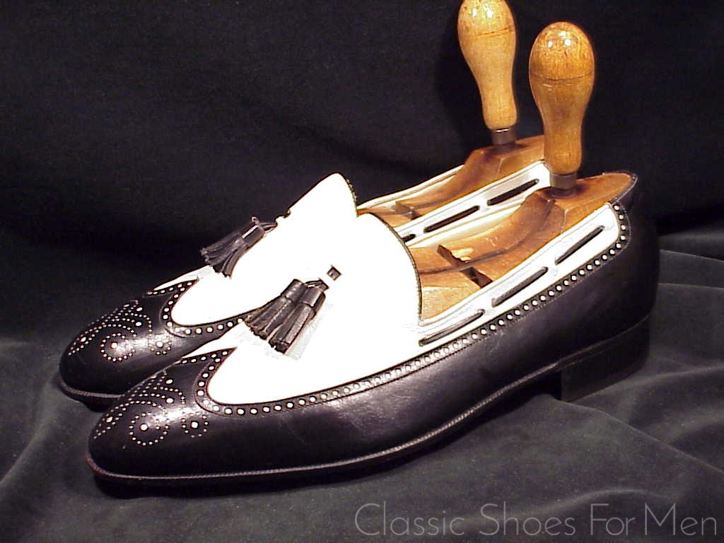 *Near new - Vintage FLORSHEIM IMPERIAL Spectator Tassel Loafer: US 8.5D (41.5D) - Image 9