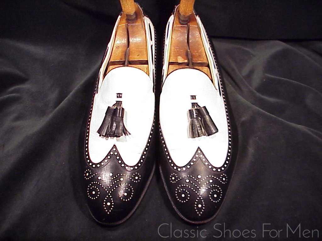 *Near new - Vintage FLORSHEIM IMPERIAL Spectator Tassel Loafer: US 8.5D (41.5D) - Image 2