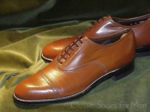 *Near new- Vintage, PRE-WAR FLORSHEIM Kangaroo 6-Eyelet Cap-Toe Oxford, Circa 1930: US 8D (41D)