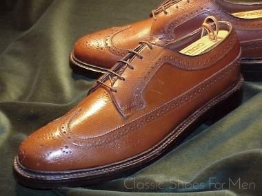 NEW - FLORSHEIM "Royal" IMPERIAL Full Brogue Derby Budapester, Circa 1985: US 9E (42E)