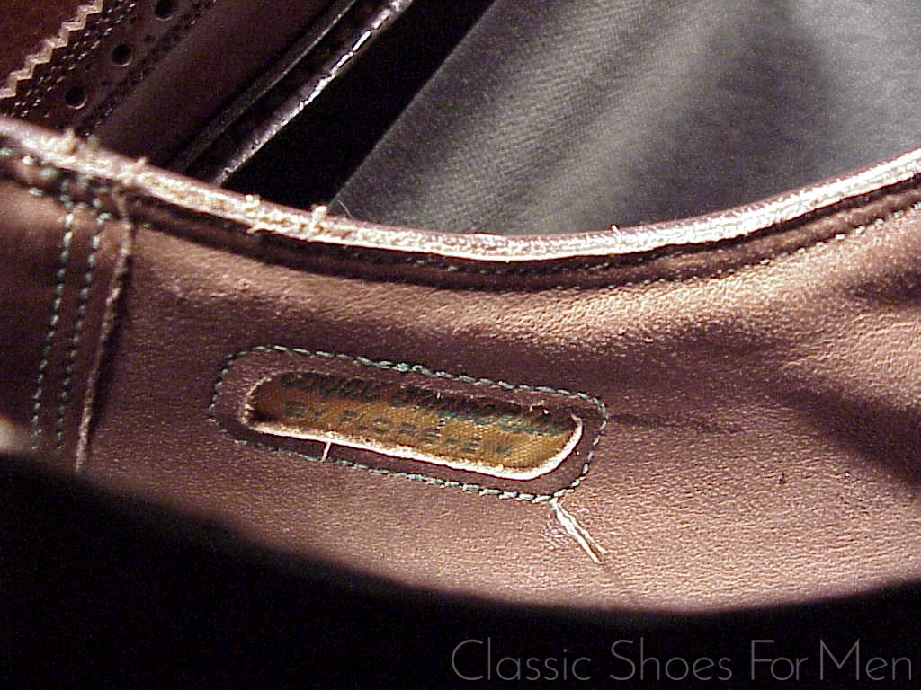 NEW - FLORSHEIM "Royal" IMPERIAL Full Brogue Derby Budapester, Circa 1985: US 9E (42E) - Image 11