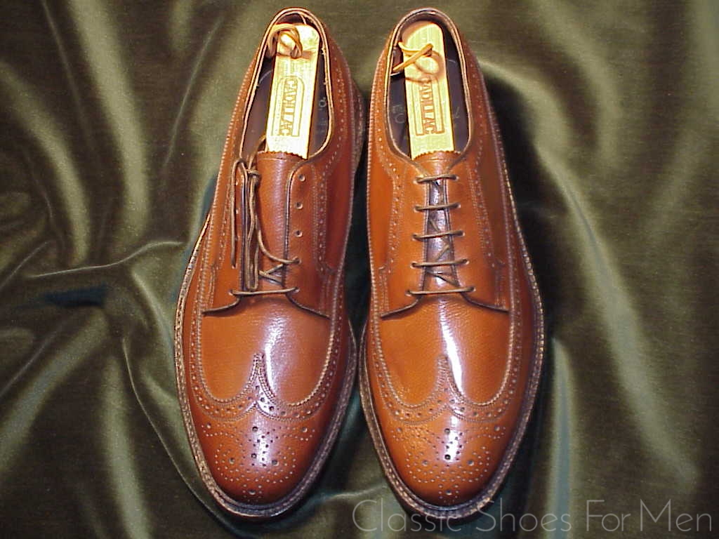 NEW - FLORSHEIM "Royal" IMPERIAL Full Brogue Derby Budapester, Circa 1985: US 9E (42E) - Image 2