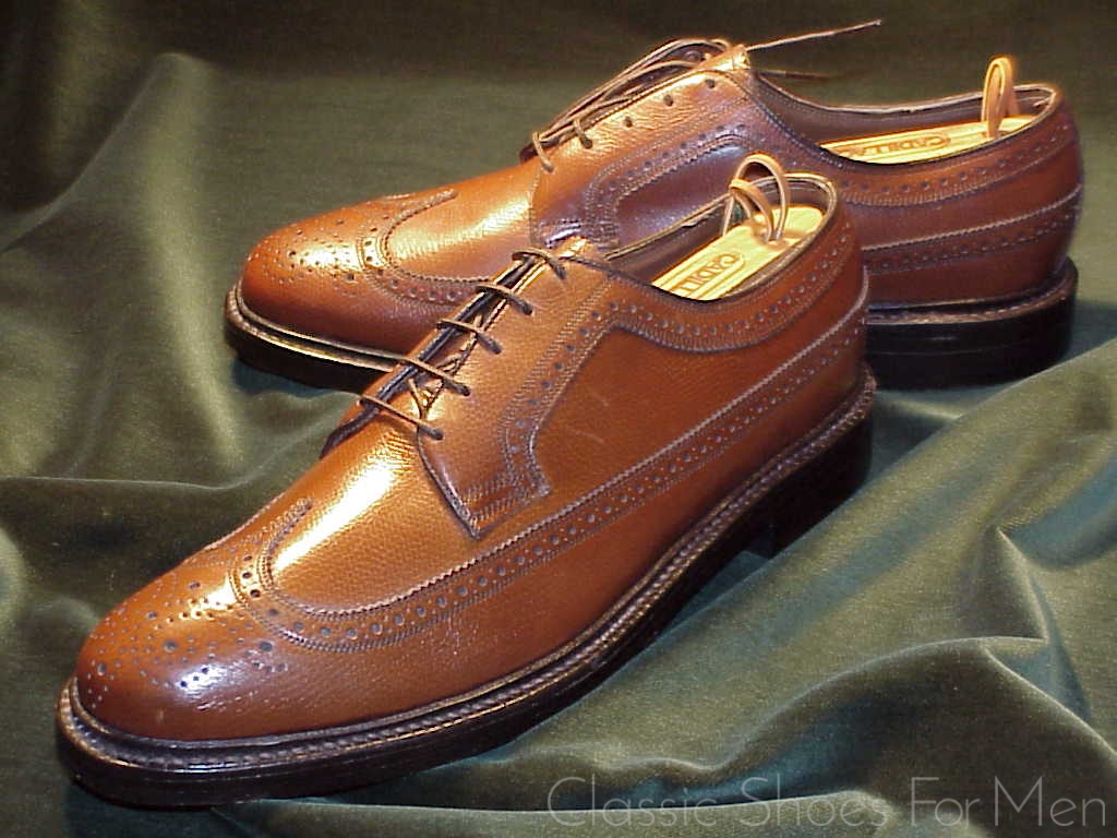 NEW - FLORSHEIM "Royal" IMPERIAL Full Brogue Derby Budapester, Circa 1985: US 9E (42E) - Image 3
