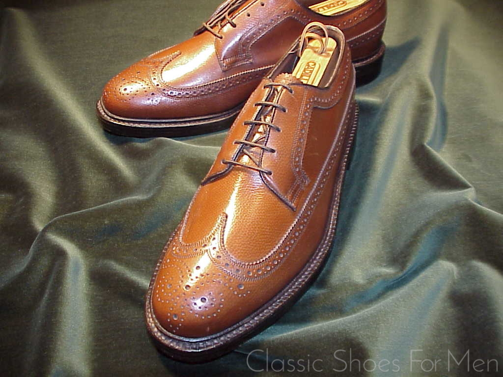 NEW - FLORSHEIM "Royal" IMPERIAL Full Brogue Derby Budapester, Circa 1985: US 9E (42E) - Image 4