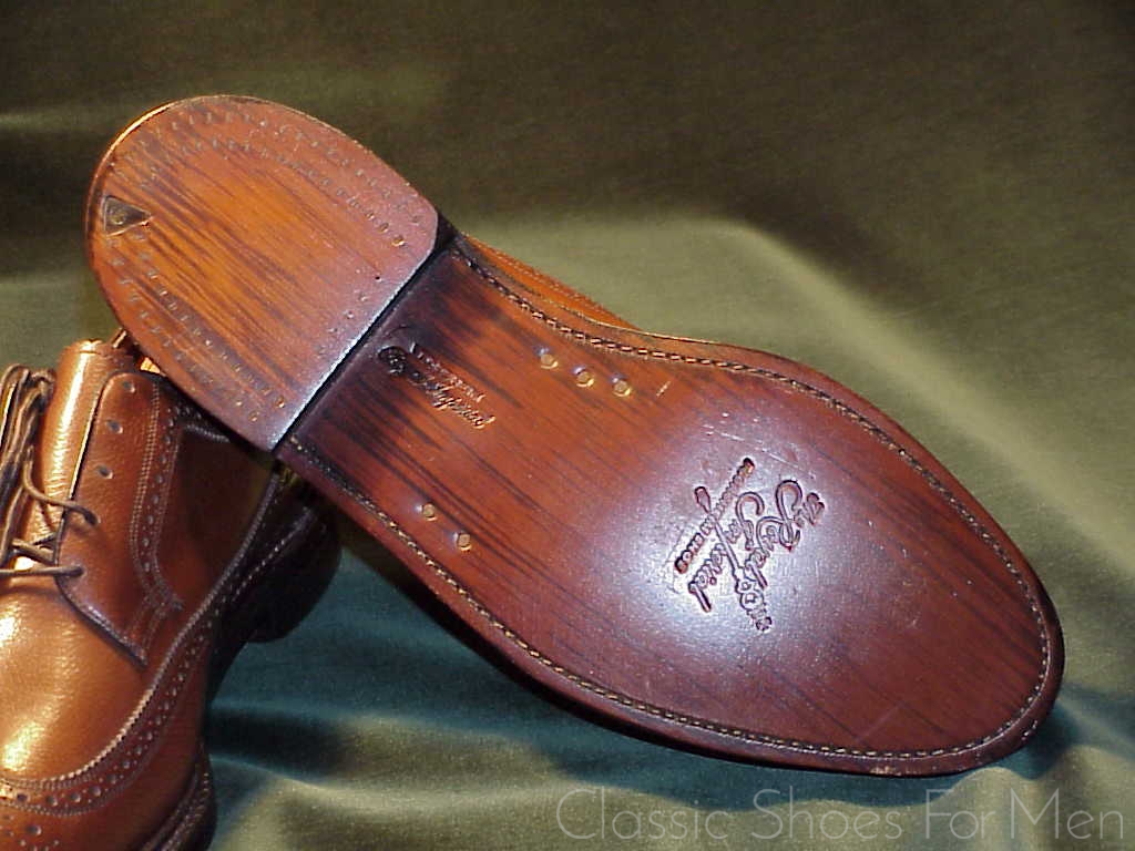 NEW - FLORSHEIM "Royal" IMPERIAL Full Brogue Derby Budapester, Circa 1985: US 9E (42E) - Image 8
