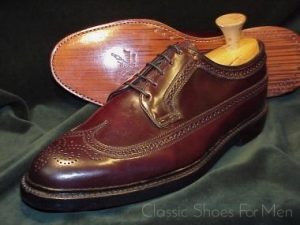 *NEW - FLORSHEIM "Royal" IMPERIAL SHELL CORDOVAN Full Brogue, 1980: US 13 Wide (47WIDE)