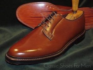 *NEW -FLORSHEIM Royal IMPERIAL Plain Front Derby (Blucher), Circa 1985: 44.5D (US 11D)