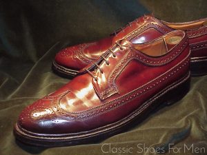 *Vintage Florsheim Imperial SHELL CORDOVAN Full Brogue Budapester: US 10D (43-43.5D)