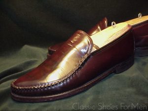 *Historic FLORSHEIM IMPERIAL Shell Cordovan "Yuma" Loafer: 44.5C/D