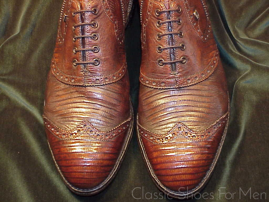 Custom FOOTJOY Eidechs-LIZARD Full Brogue GOLF Oxford: US 9.5D (42.5D) - Image 5