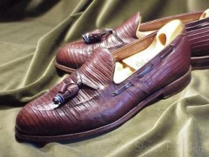*Vintage FOOTJOY Eidechse - Lizard Tassel Loafer, Circa 1970: US 9.5C (42.5C)