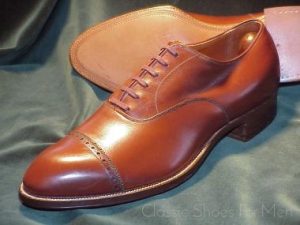 NEW -Historic Pre-War FOOTJOY Spade Sole Cap-Toe Oxford: 42E (US 9D)