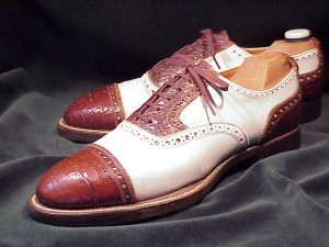 *Important Antik FRENCH SHRINER & URNER Spade Sole Spectator, Circa 1920: US 8D (41D)