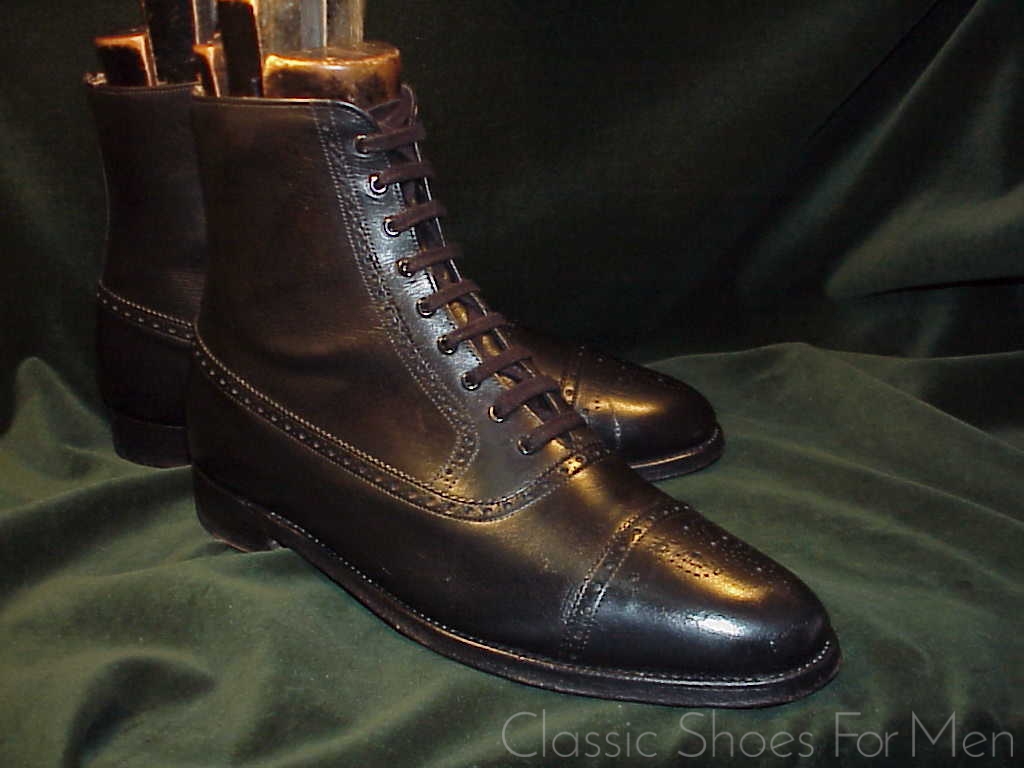 *Vintage GRENSON Cap-Toe, Brogued Balmoral Field Boot: US 9-9.5D (42-42.5D) - Image 3