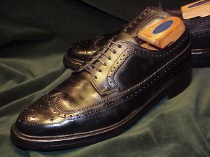 *Vintage HANOVER, Full Brogue Derby (Budapester), Circa 1980: US 9.5D (42.5D)