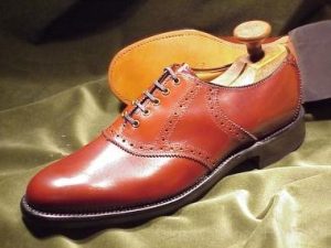 *NEW - Vintage HANOVER (U.S.A.) Calfskin Saddle Oxford, Circa 1980: US 10D (43-43.5D)