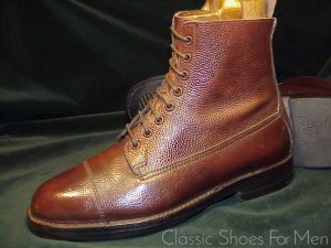 *Vintage, LOTUS, Zug Grain "Navvy Cut" VELDTSCHOEN Officer's Field Boot: 41-41.5D