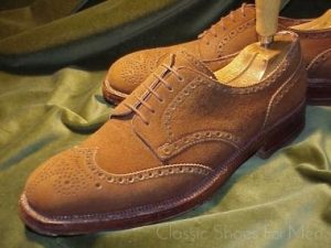.....NIKOLAUS TUCZEK..... Rare, Bespoke, Historical Suede Brogue by the Greatest Master of the 20th Century: UK 9E (US 10D) (43-43.5D)