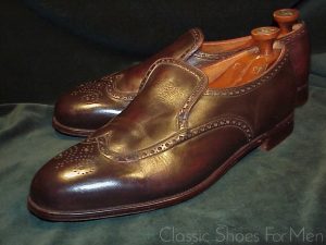 *Vintage BESPOKE PEAL & CO. Full Brogue High Vamp Loafer: 46D (US 12D)