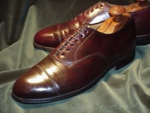 *Vintage ALDEN for SAKS FIFTH AVENUE SHELL CORDOVAN Cap-Toe Oxford: 42D (US 9D)