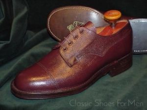 *NEW - VELDTSCHOEN Zug Grain Officer's Dress Derby, Circa 1980: 42D