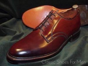 *NEW - Vintage THOM McAN, SHELL CORDOVAN Derby, Circa 1960: US 9D (42D)